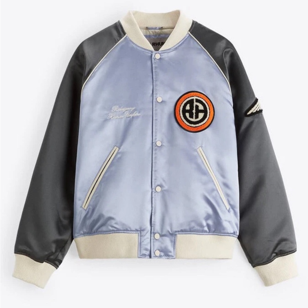 ZARA X RHUIGI SATIN EFFECT BOMBER JACKET Limited Edition Size L